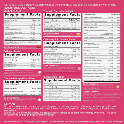 Women’s Multivitamin – 30 Packs for Energy & Wellness
